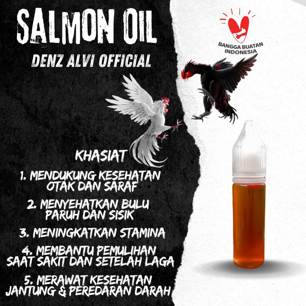 Minyak Ikan Hewan Salmon Oil Premium - Minyak Ikan Merawat Kesehatan Bulu - Minyak Ikan Ayam Pakhoy 