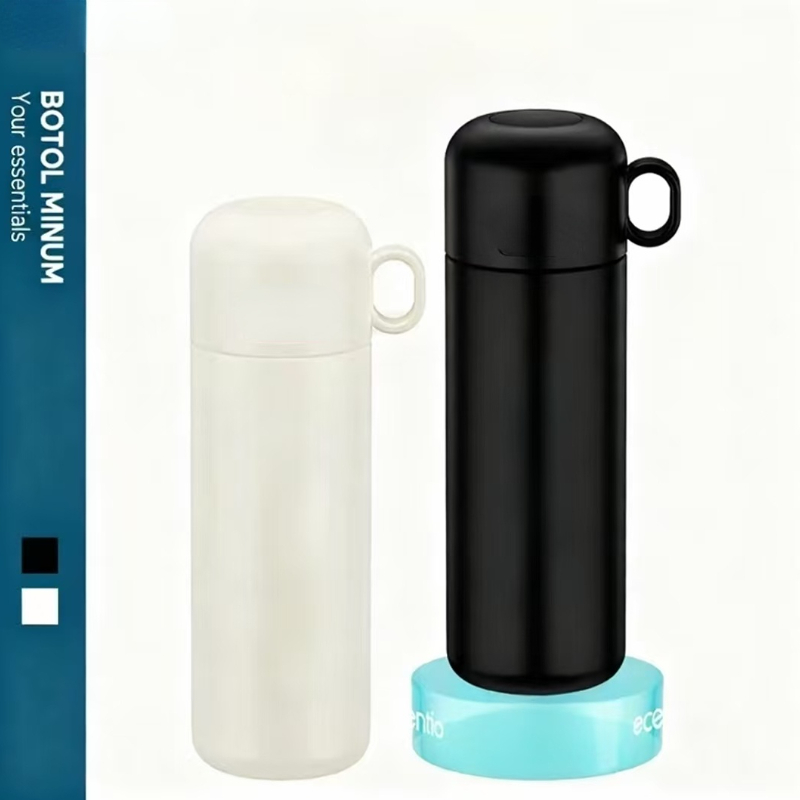 Termos air panas 500ml stainless steel ecentio 304+316 tahan 8 jam botol air dengan tutup kecil port
