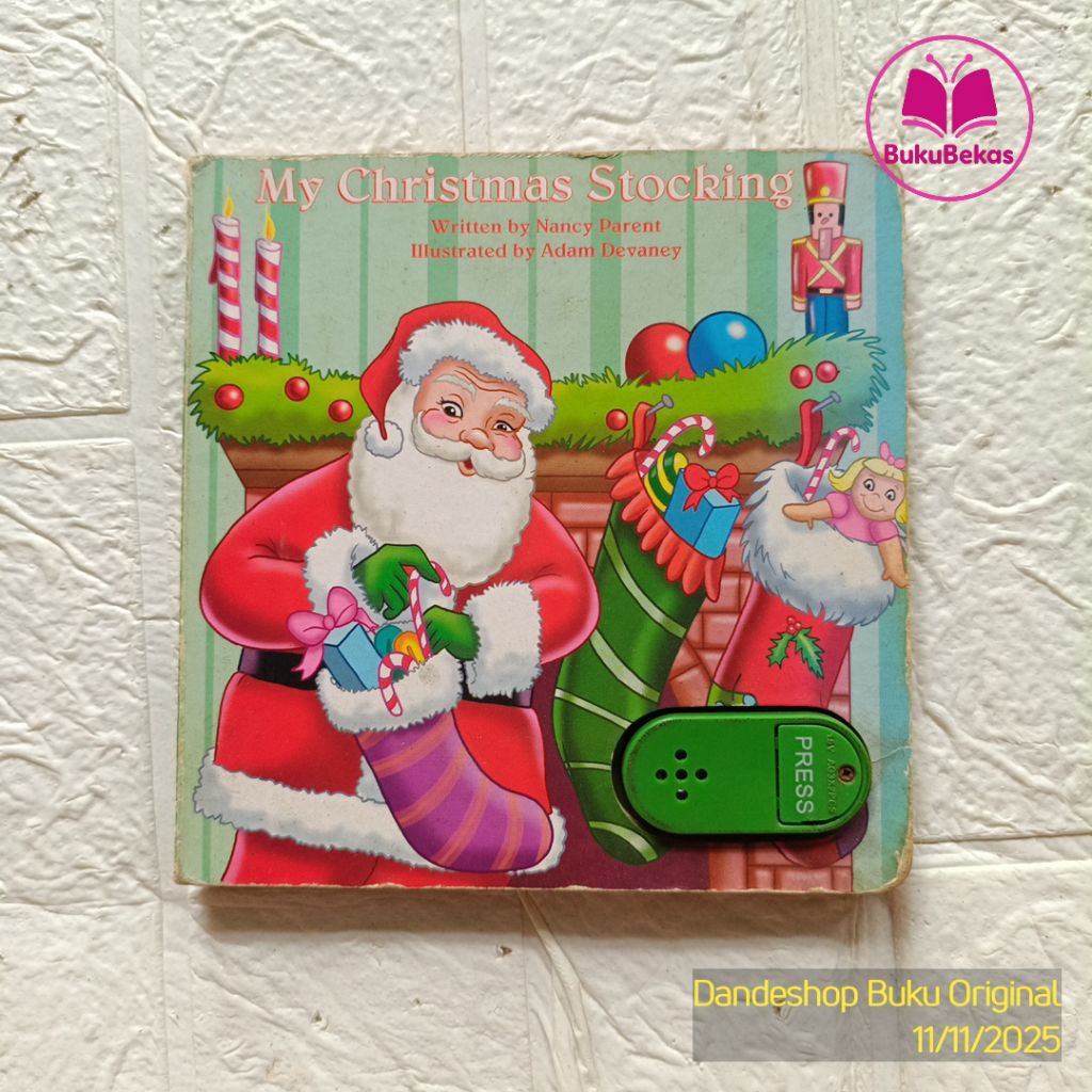 (boardbook) My Christmas Stocking by Nancy Parent - Buku Cerita Anak BAHASA INGGRIS Bekas