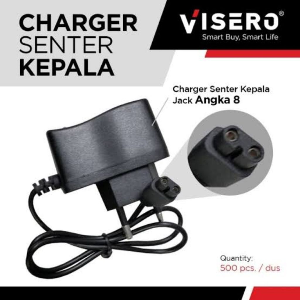 CHARGER SENTER KEPALA/Charger senter kepala/Charger senter jack8/Charger senter pin