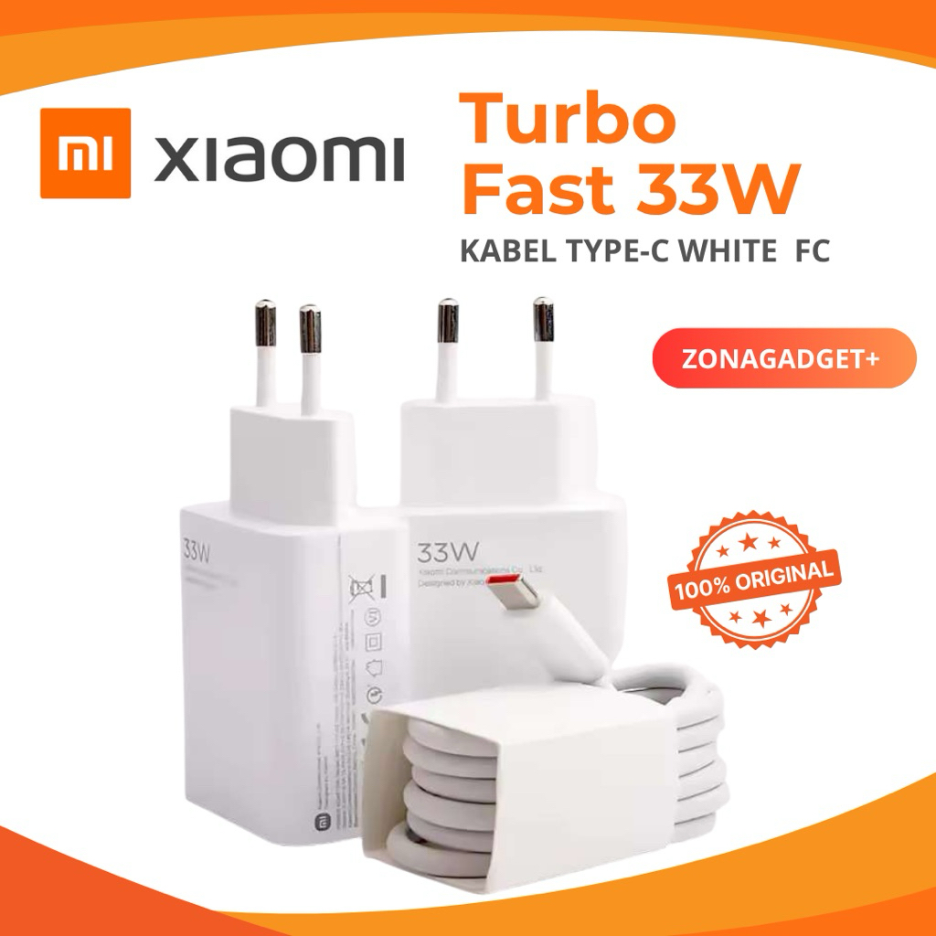 Charger Xiaomi 33W Original Turbo Charger Fast Charging