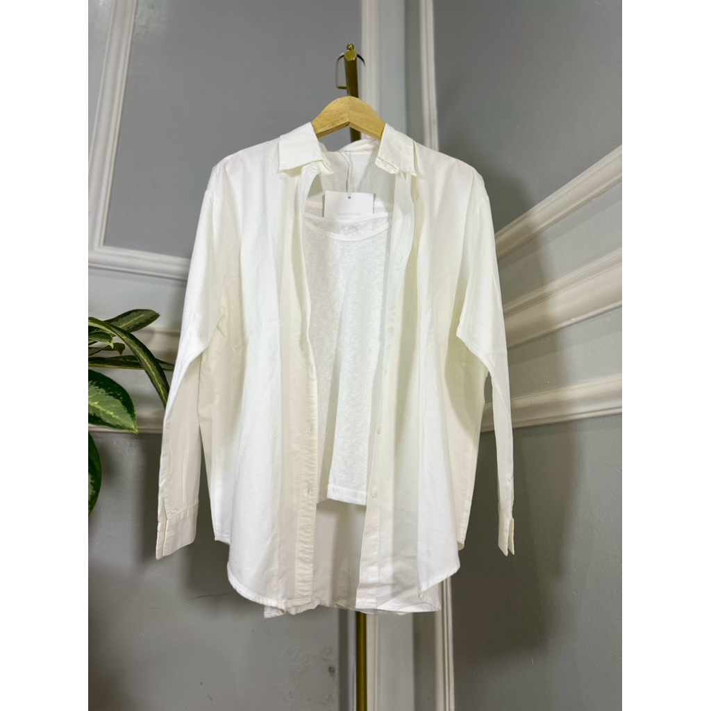 KEMEJA WAN WAN KEMEJA PUTIH INNER TANK TOP