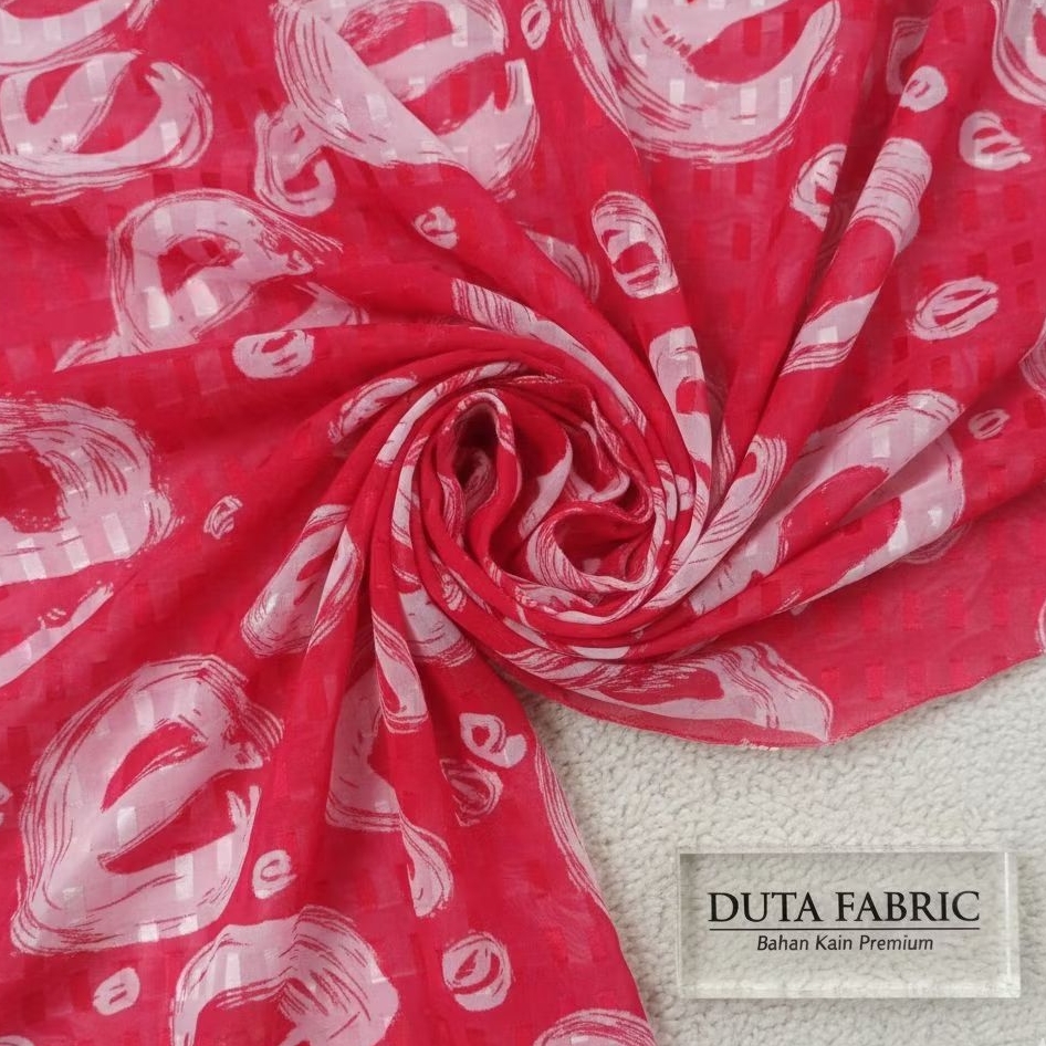 Kain Sifon Uragiri Motif Garis / Kotak Premium | Sifon Uragiri (Harga Per 0,5)3R