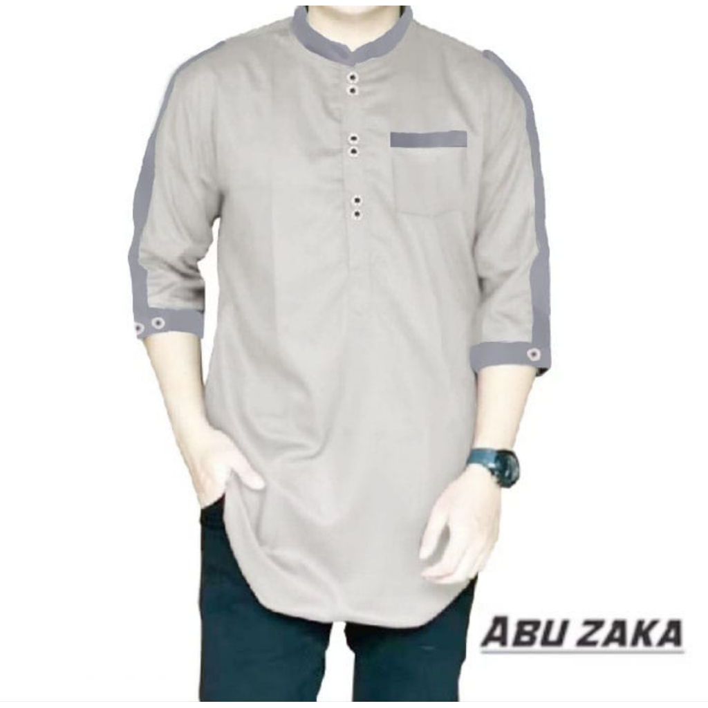 koko kurta zaka kombinasi lengan 3/4 premium quality