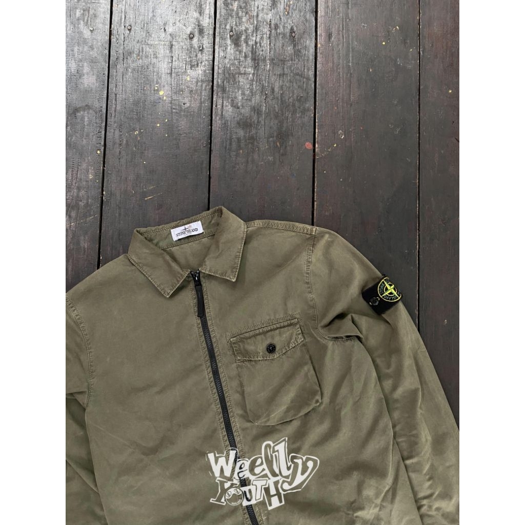 Stone Island Junior Overshirt - Olive