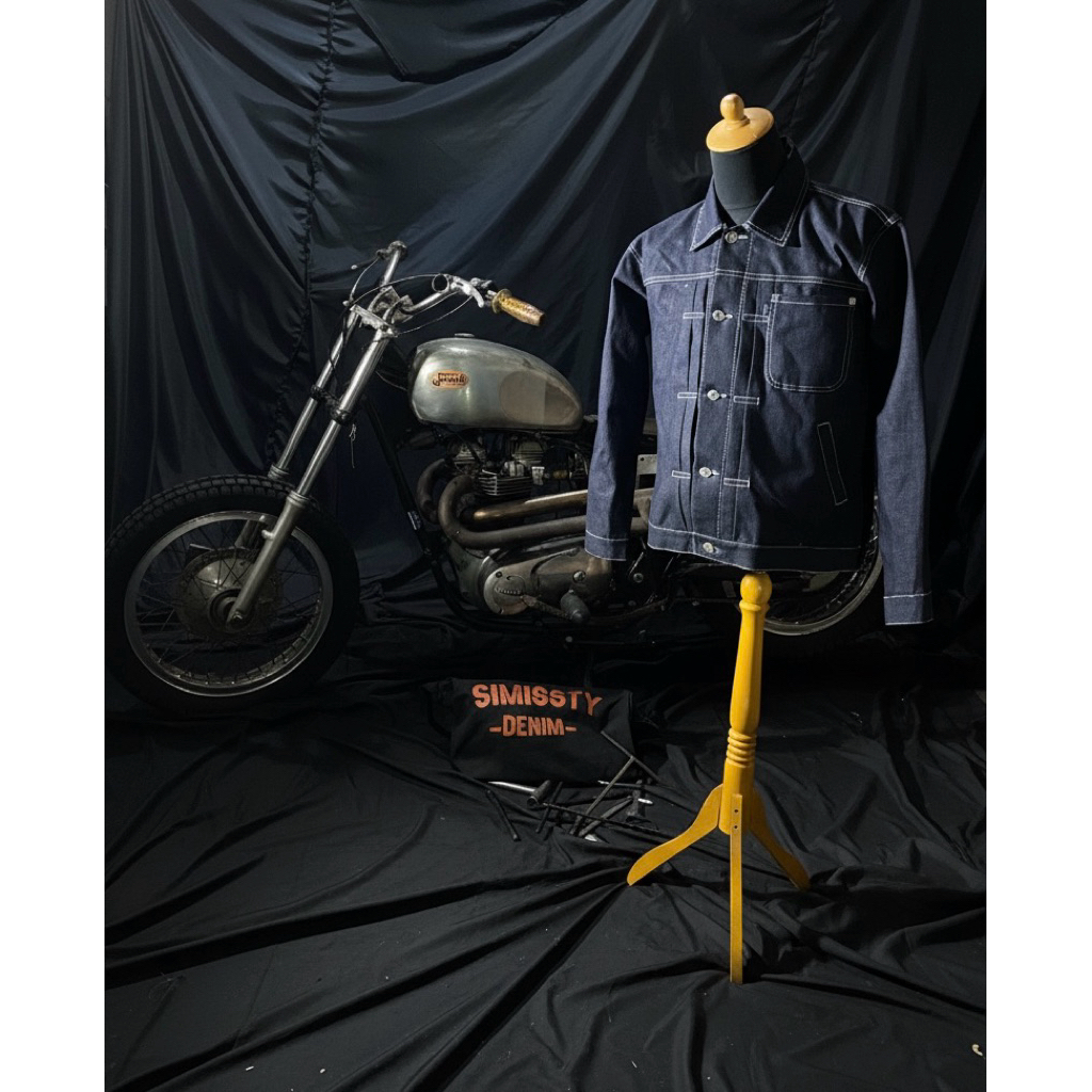 SIMISSTY DENIM TYPE II. MODEL 6 JAKET. VINTAGE JAKET. 16 OZ MATERIAL