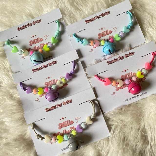 Kalung Kucing Love Kecil / Kalung Kucing Lucu / Kalung Kucing Murah / Kalung Anabul / Kalung Kucing 