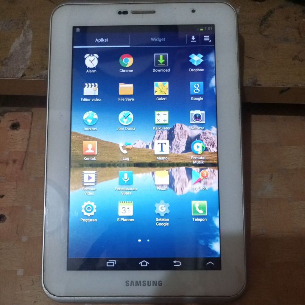 lcd samsung galaxi tab 2 gt p3100 ori copotan