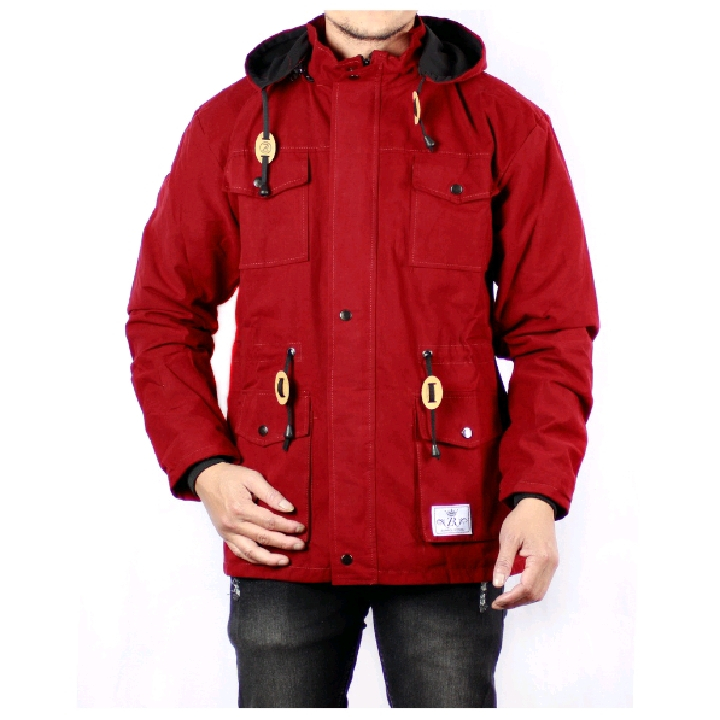 Jaket Parka Pria Original Jumbo Uniqlo Kanvas Korean style Ori Panjang