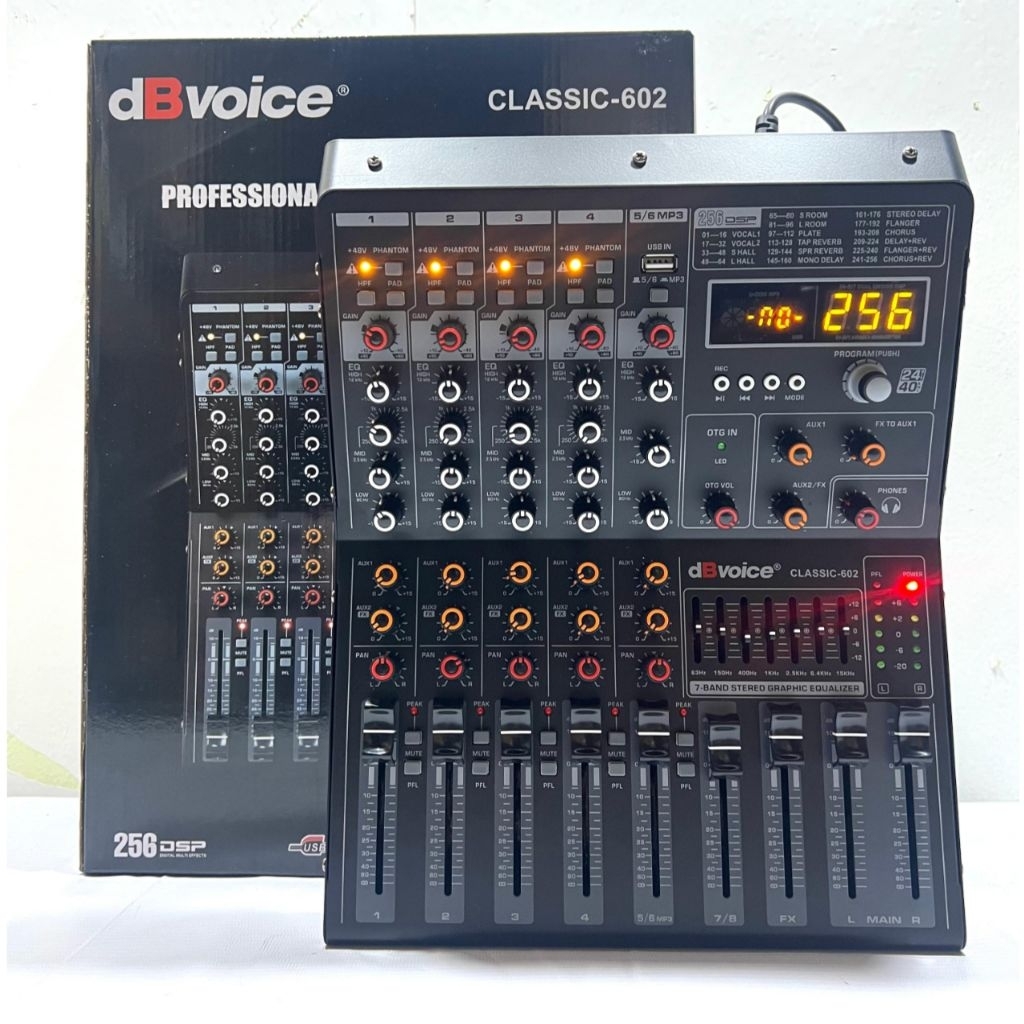 Mixer Dbvoice Classic 602 Original New Mixer 6 Channel Bluetooth