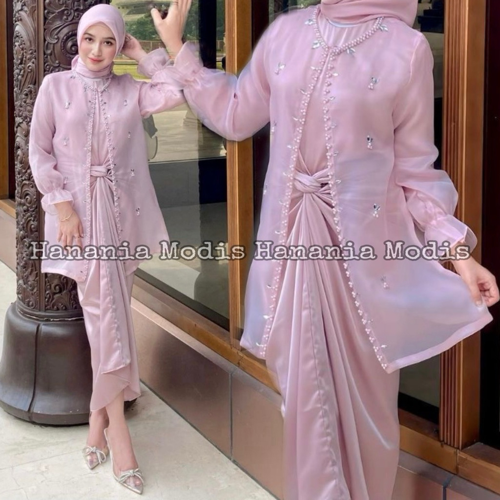 Stelan Outer Organza / Outfit Kondangan Kekinian / Outer Organza Payet