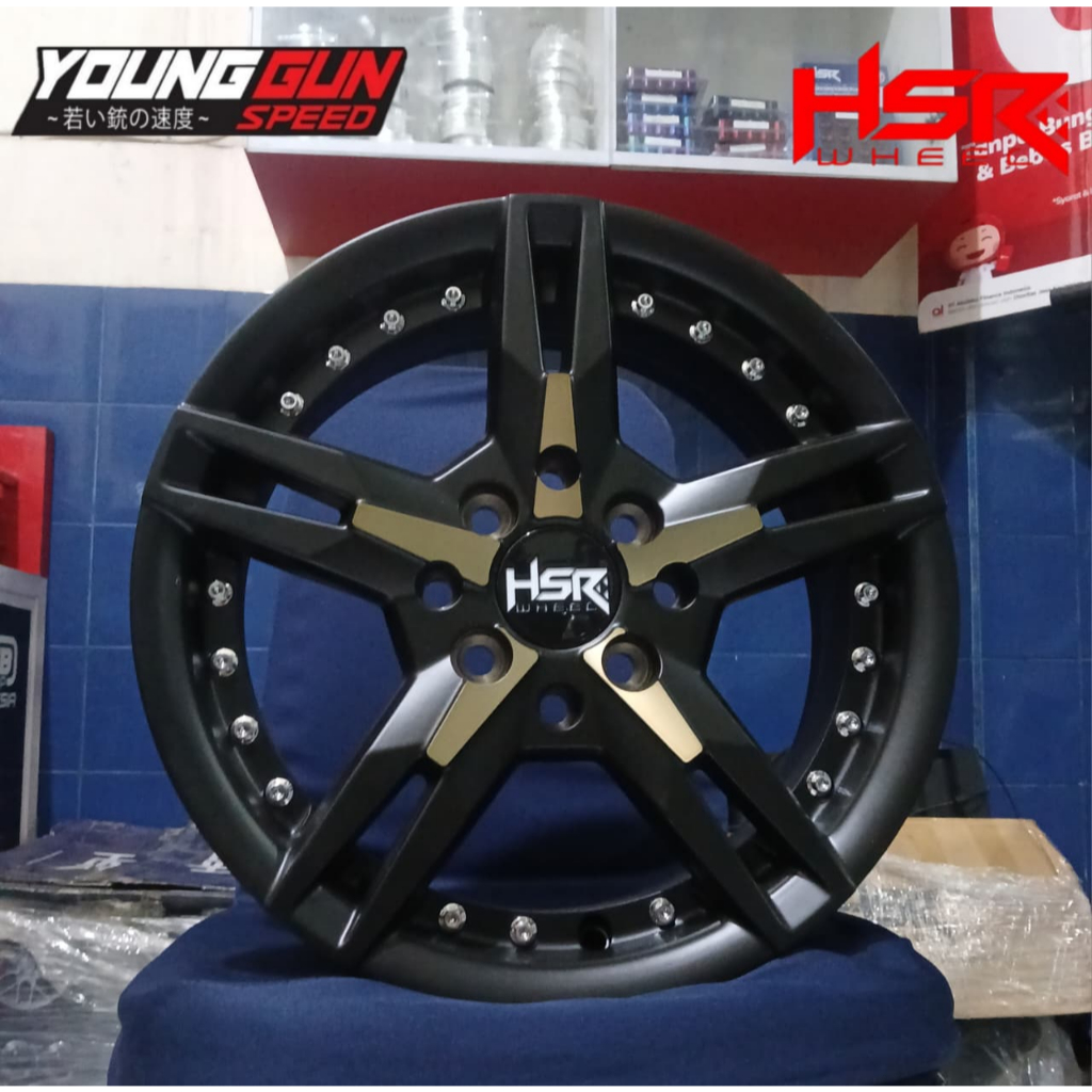 pelek mobil sigra brio ayla xenia dll ring 14 HSR KEUNIKAI velk mobil racing palang lima r14 baut 4