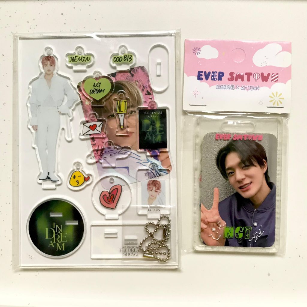 wts md nct jeno everland sealed & acrylic jaemin tds