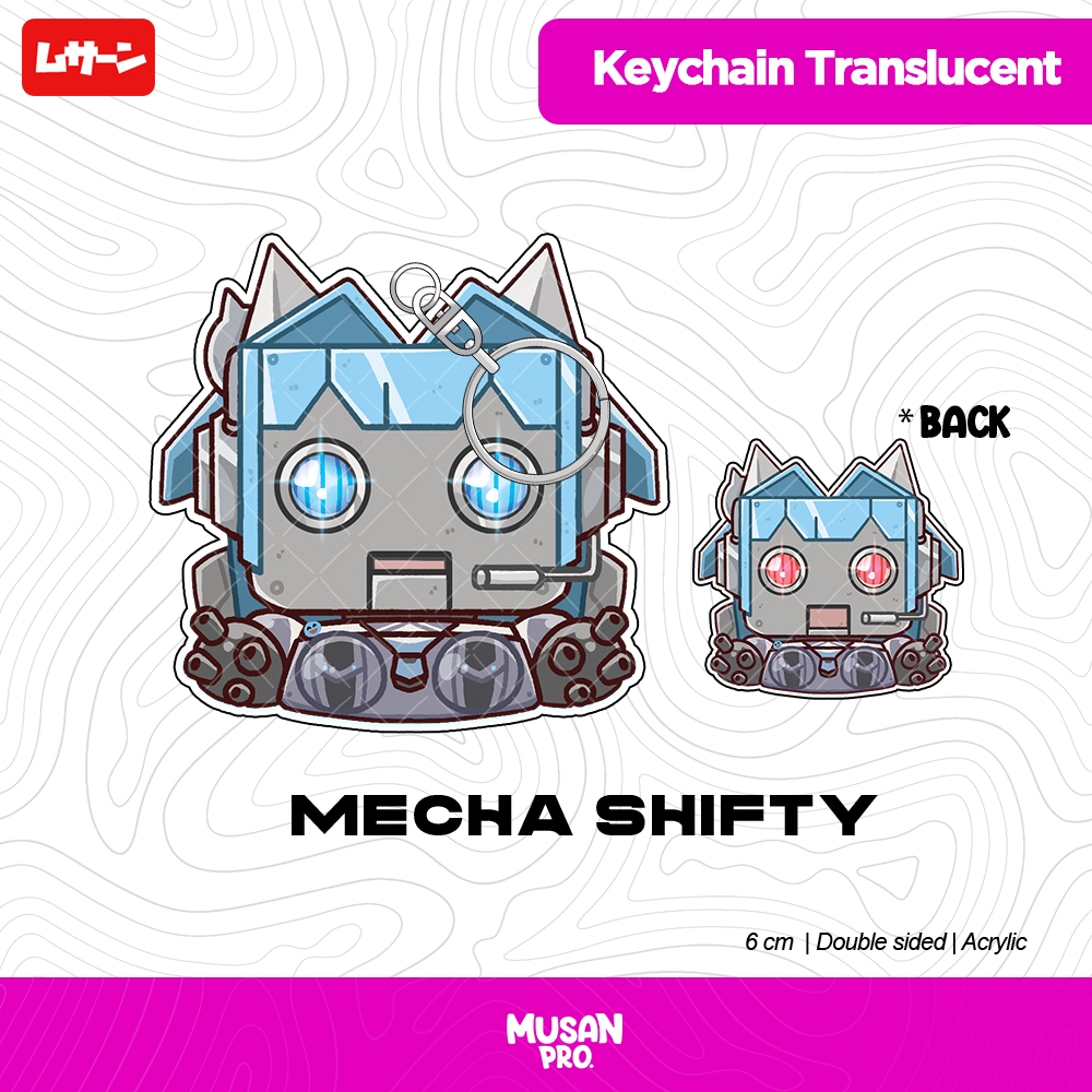 Keychain Translucent  NIKKE  -Mecha Shifty - Musan - Fan Merch