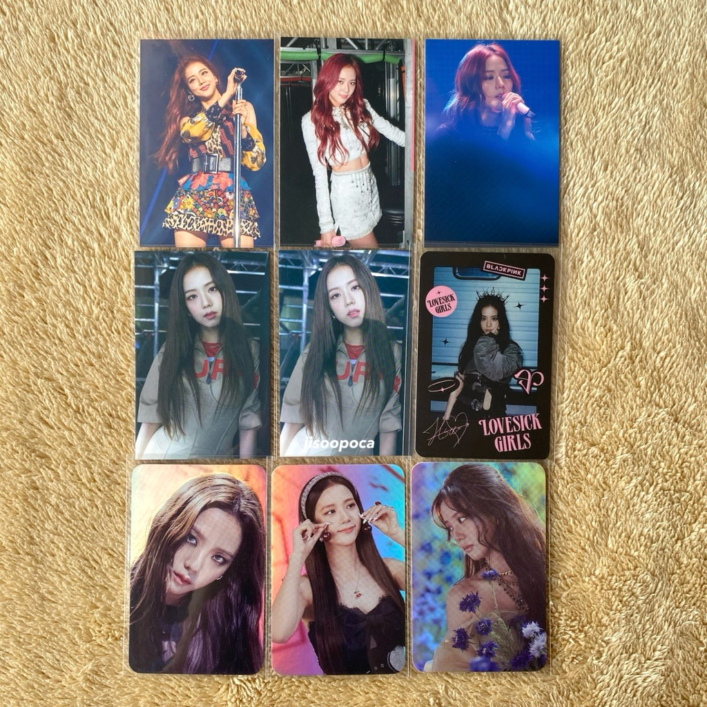 BLACKPINK JISOO PHOTOCARD — private stage set ygs ygselect yg select lovesick girls playing card hol