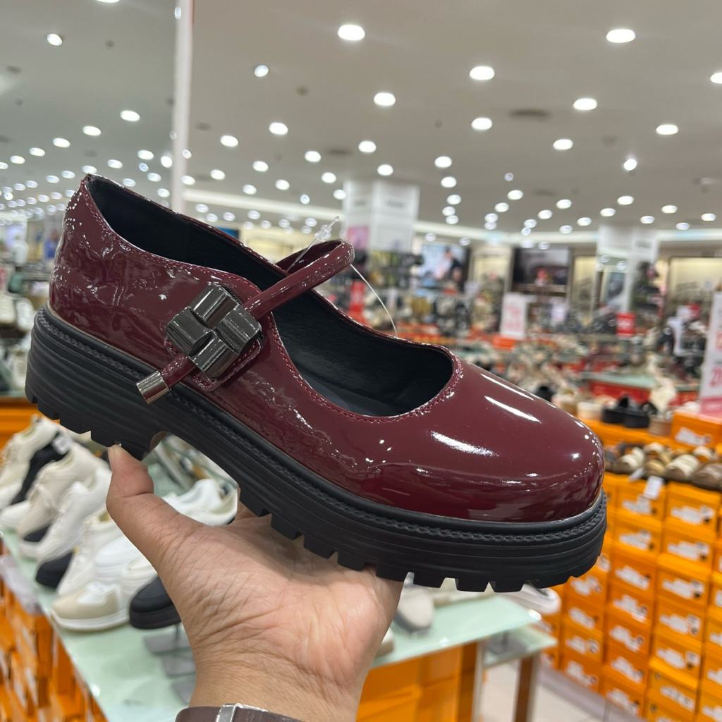 Sepatu Loafers Wanita St. Moritz | Sepatu Loafer Marry Jane Glossy St. Moritz hak 3cm