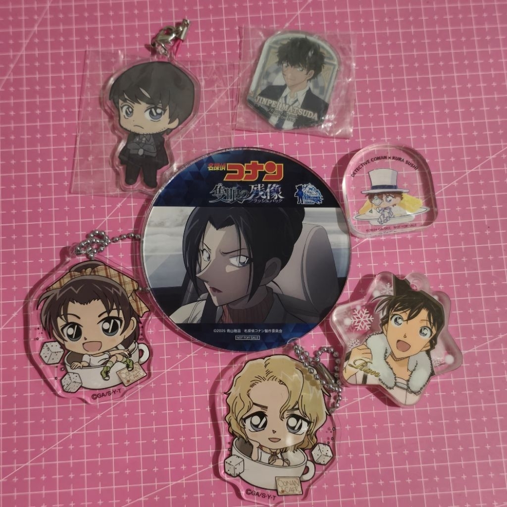 Ran Mouri Morofushi Hiromitsu Kazuha Toyama Momiji Ooka detective conan konan kaito kid keychain gan
