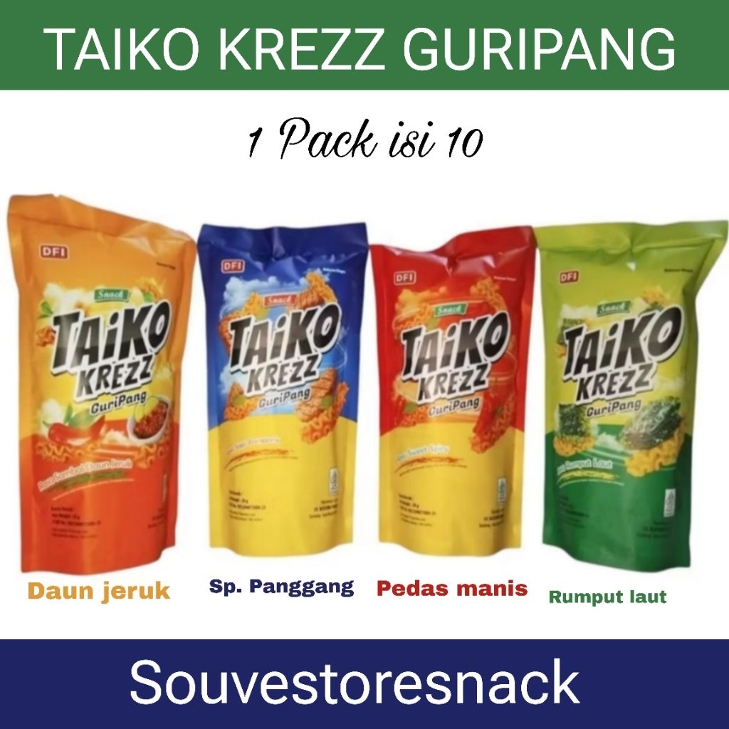 TAIKO KREZZ GURIPANG ALL VARIAN TAIKO KREZZ Rumput Laut taiko sapi panggang taiko pedas manis