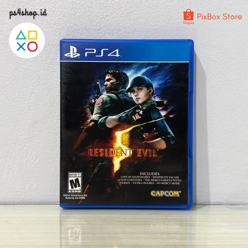 BD Kaset PS4 Resident Evil 5 Second Bekas Original | Game Horror Action Seru PlayStation