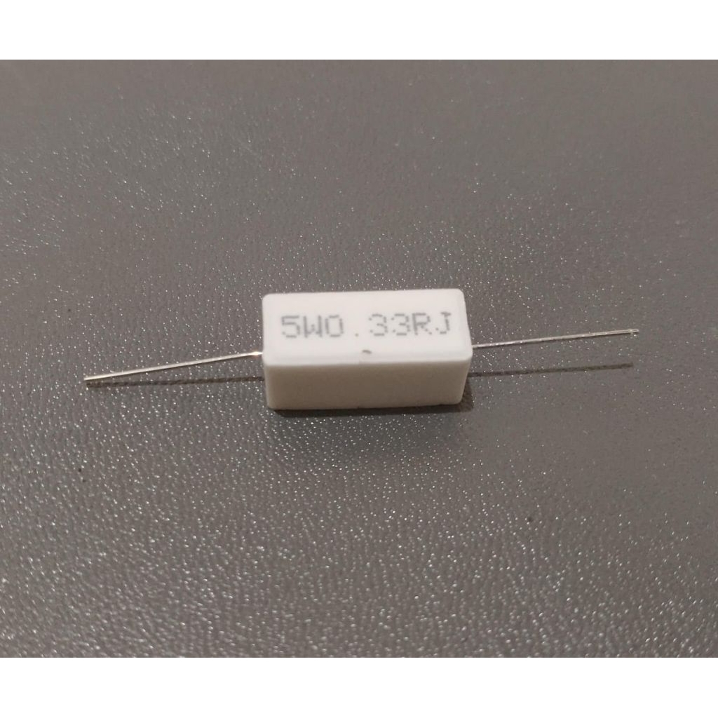 RESISTOR KAPUR 5 WATT R keramic 0,33 ohm 0.33 ohm 0R33 ohm