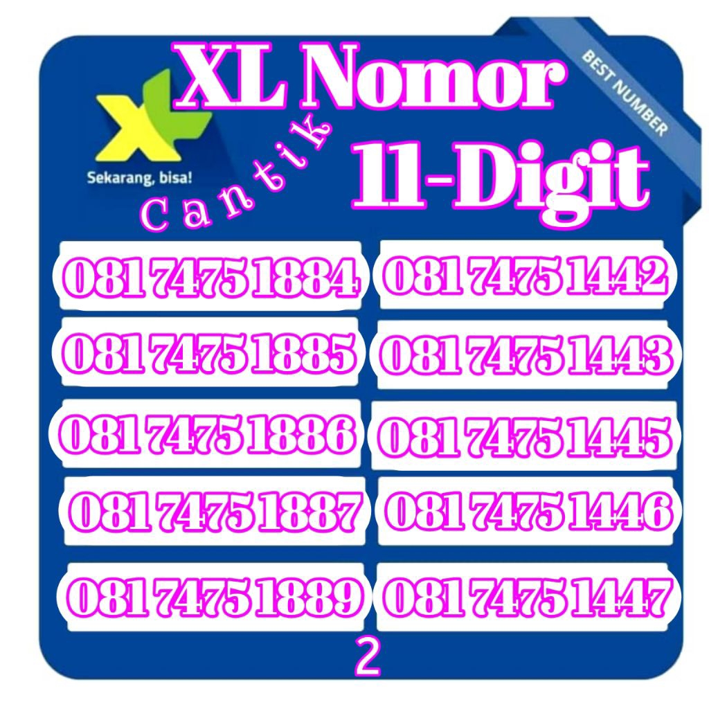 promo perdana XL nomor cantik 11angka(Cek Deskripsi)