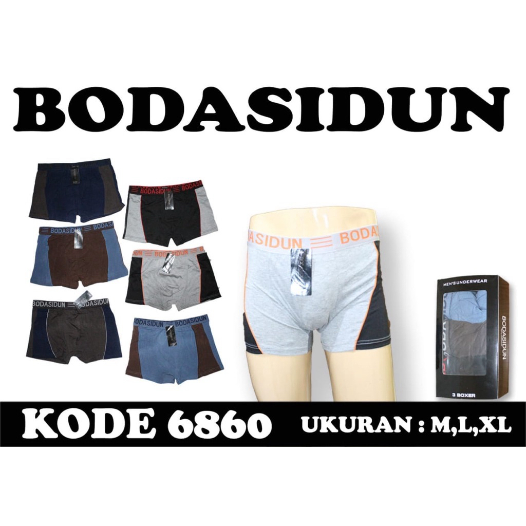 [3Pcs] Boxer Dalaman Pria Bodasidun | Celana dalaman Boxer Pria Premium