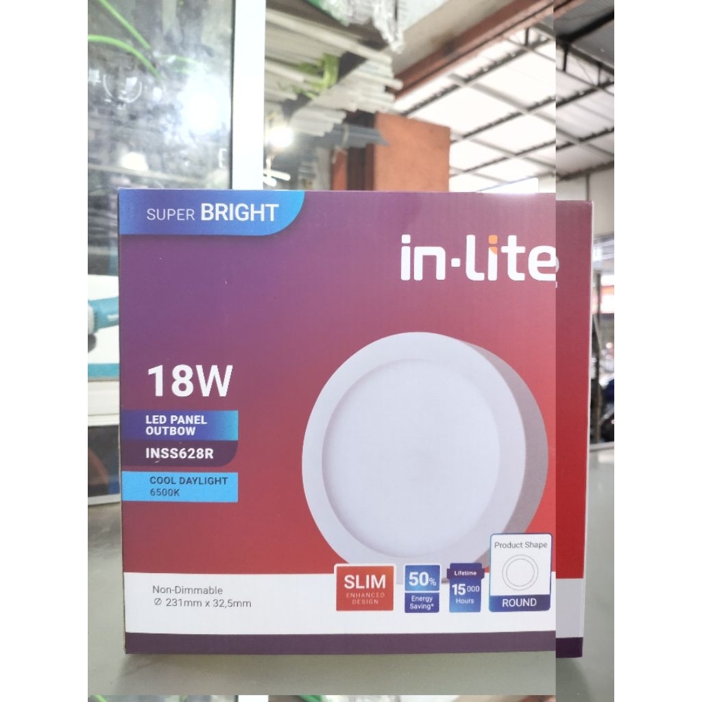 LAMPU INLITE DOWNLIGHT OUTBOW 18WATT  PUTIH