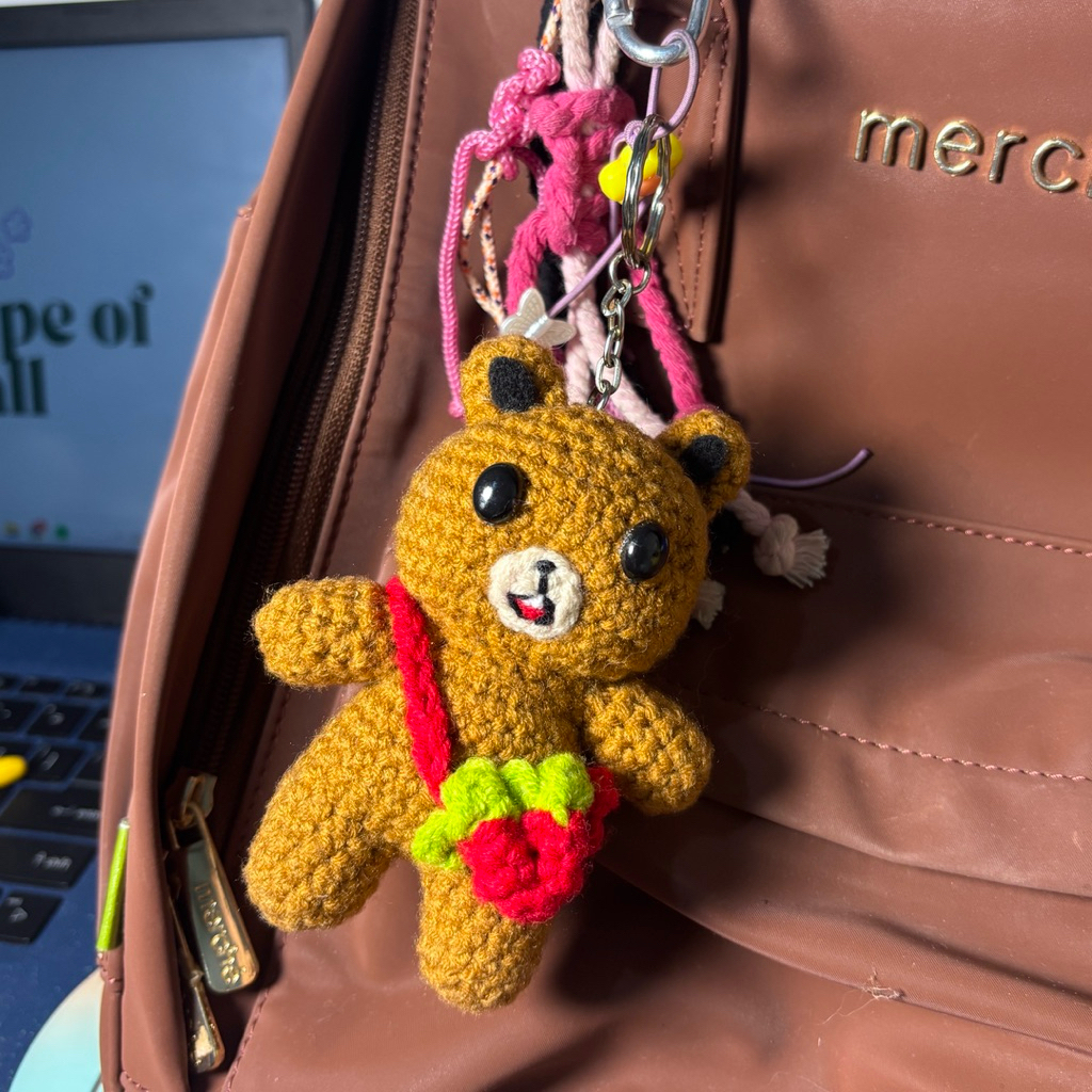 [Shinorinami] Gomdo Lee Crochet Keychain | Gantungan Kunci Rajut Gomdo Lee