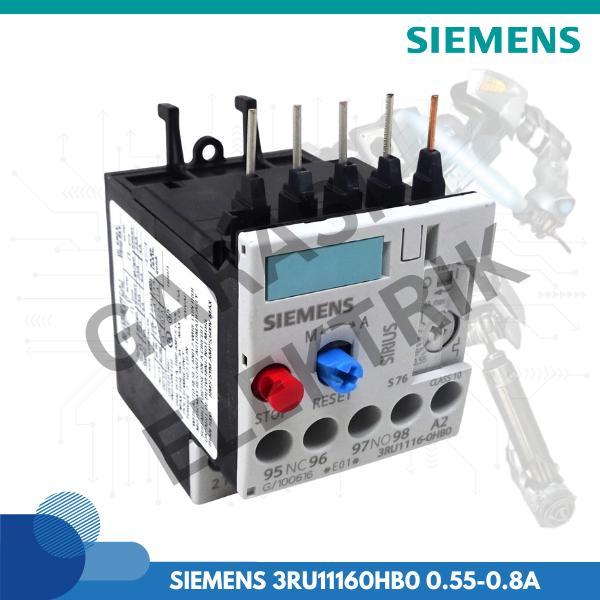SIEMENS 3RU11160HB0 Overload relay 0.55-0.8 A For motor protection Size S00