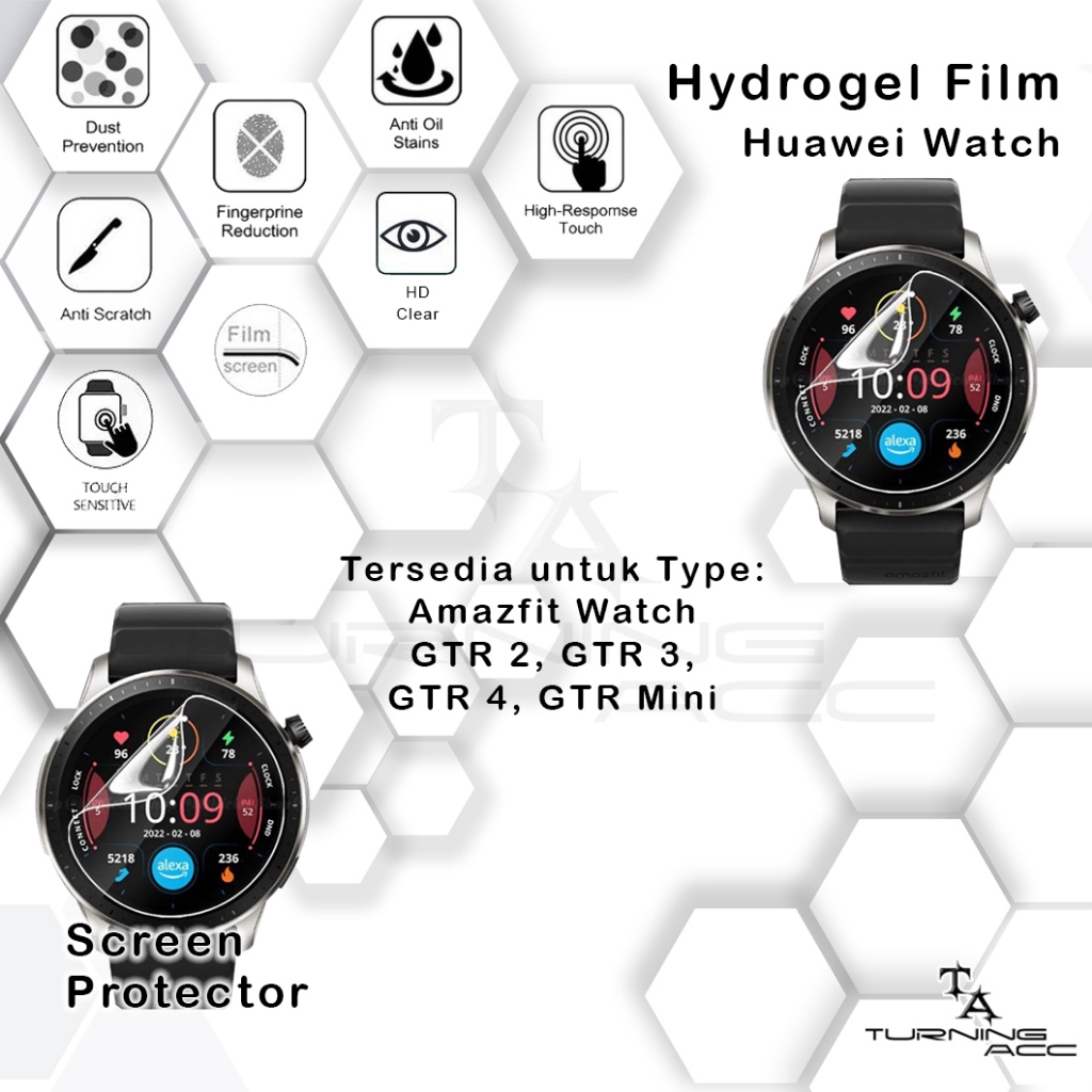 Amazfit Watch Hydrogel Film Screen Protector Amazfit Watch GTR 2 / GTR 3 /GTR 4 / GTR Mini Anti Gore