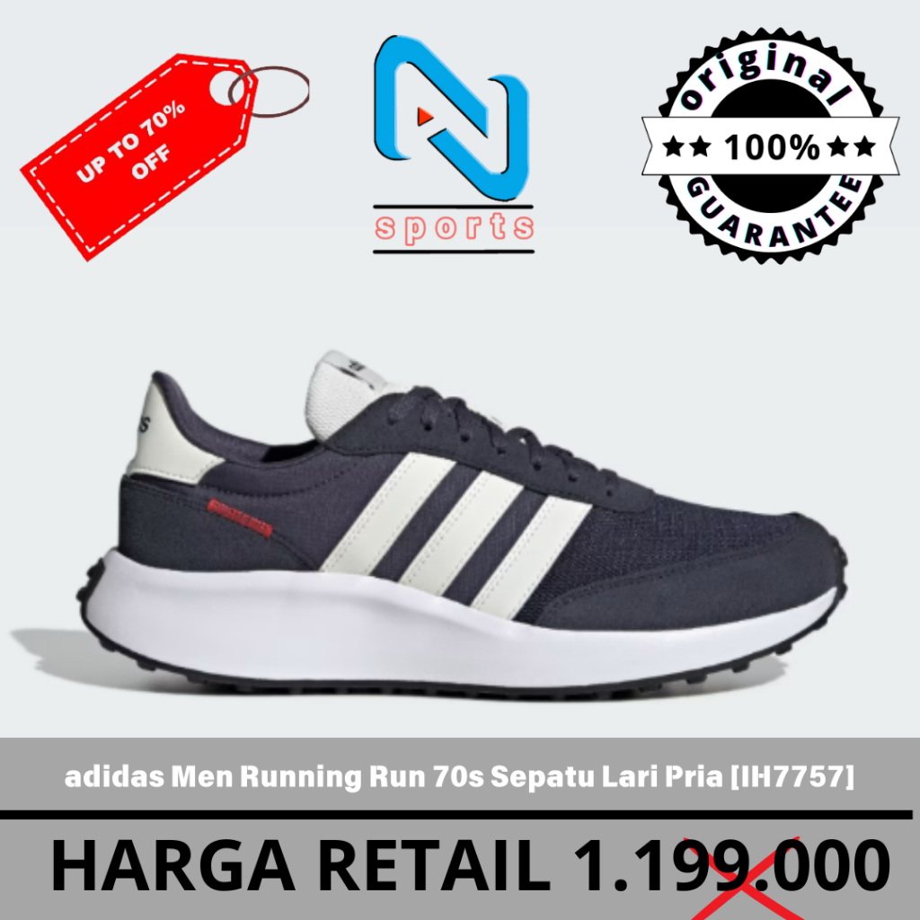 Sepatu ADIDAS RUNNING Run 70s Shoes Pria GX3091 Original 100%