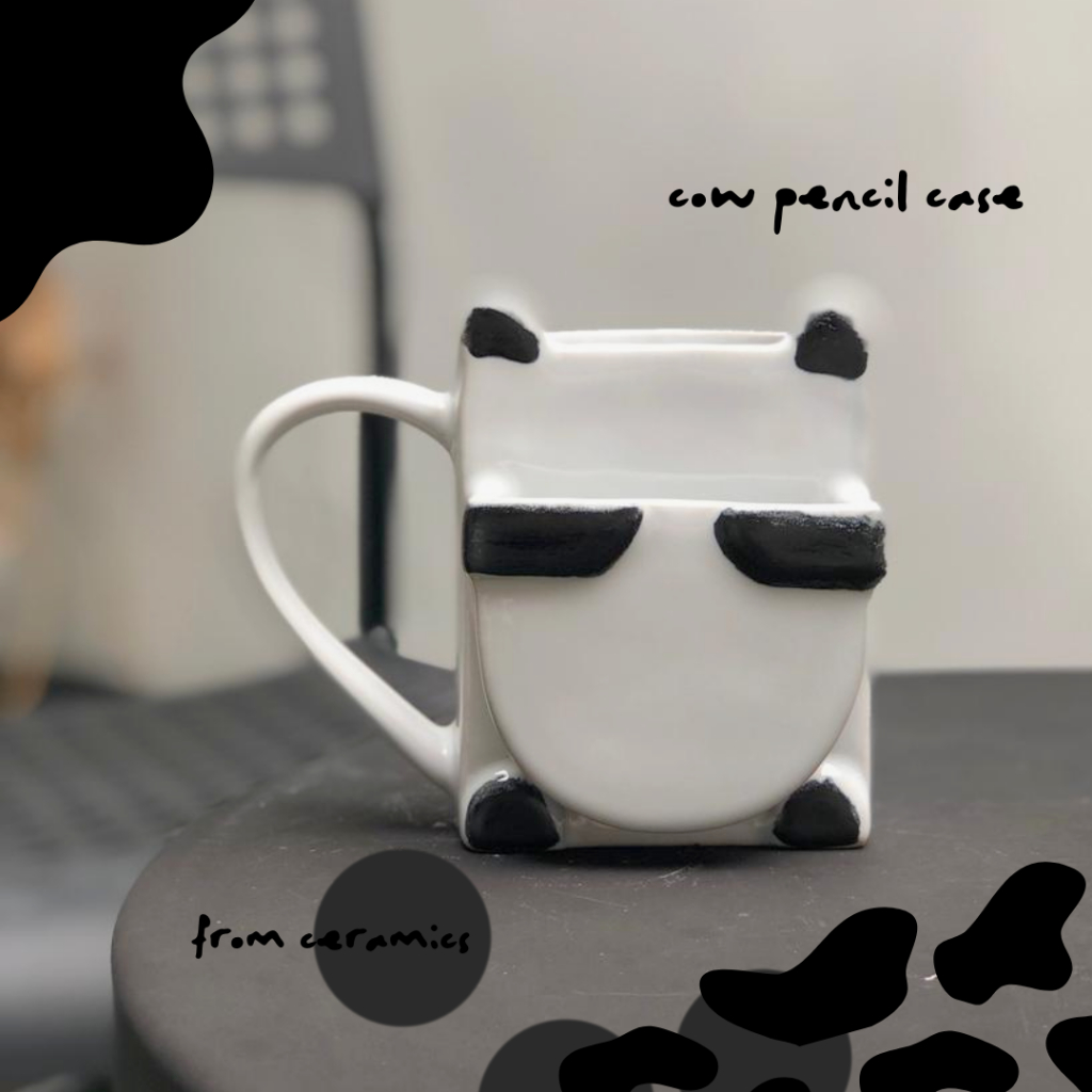 KALA GELAS UNIK | GELAS LUKIS SAPI | GELAS TEMPEL ANJING | GELAS KERAMIK | GELAS LUCU | KADO ANAK