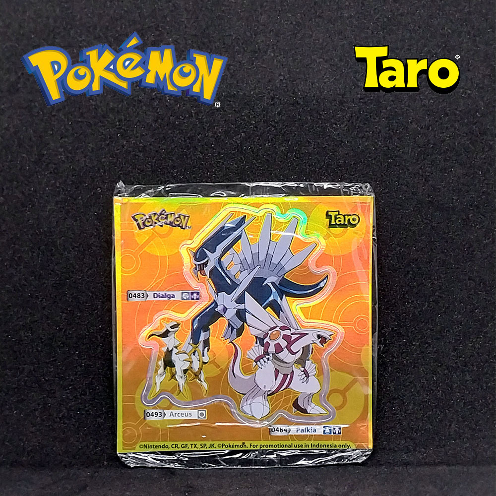 Sticker Pokemon x Taro 2025 (Dialga, Arceus, Palkia)
