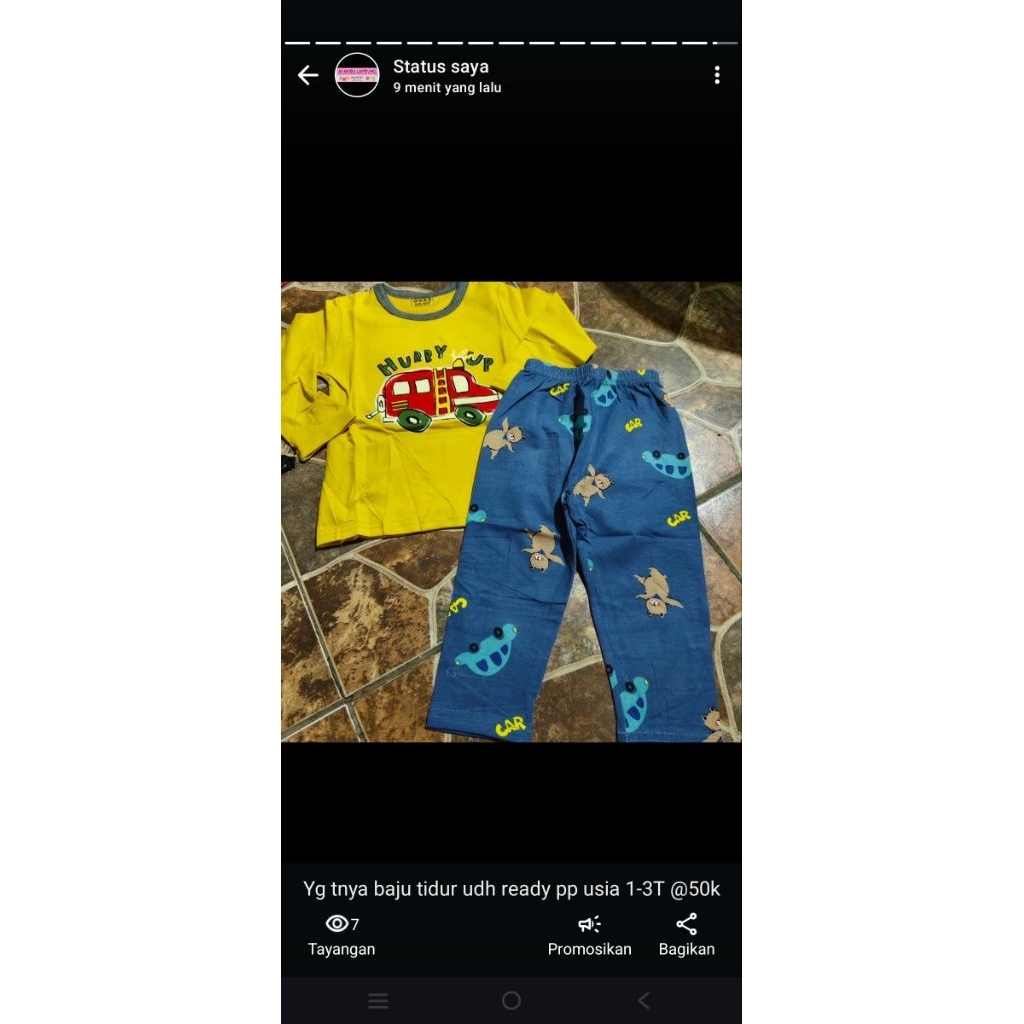 baju pesanan bunda yaya