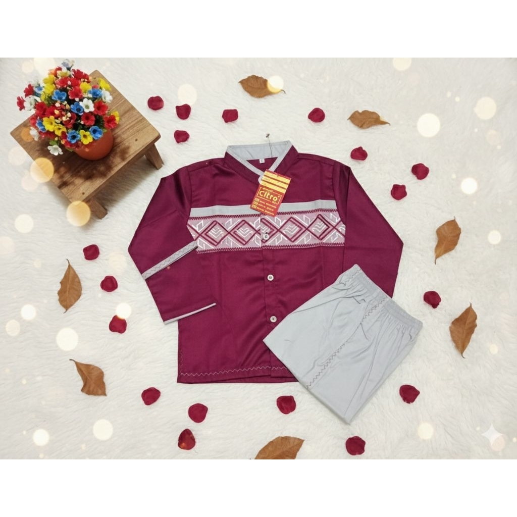 SETELAN BAJU TAQWA/BAJU KOKO KEKINIAN ANAK LAKI-LAKI
