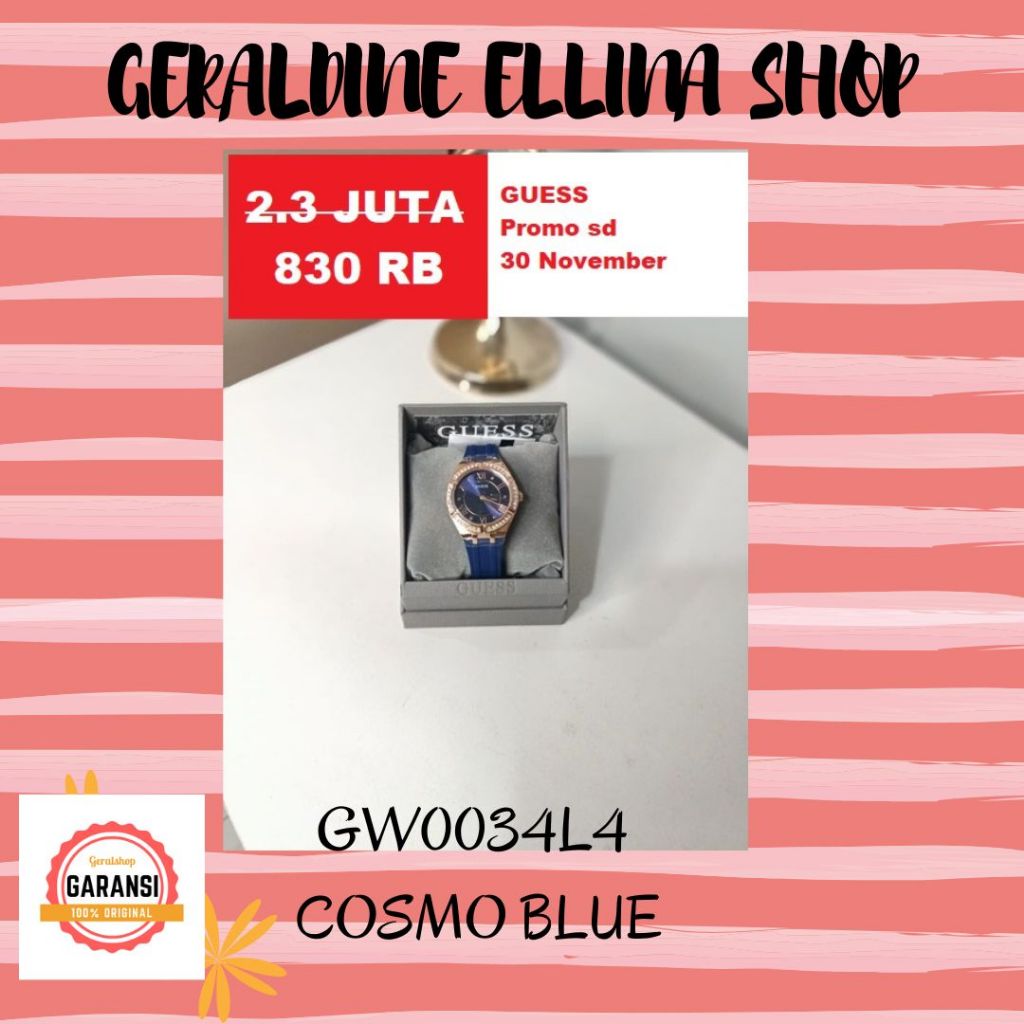 Jam tangan Guess watch Wanita ori 100% seri GW0034L4 SALE