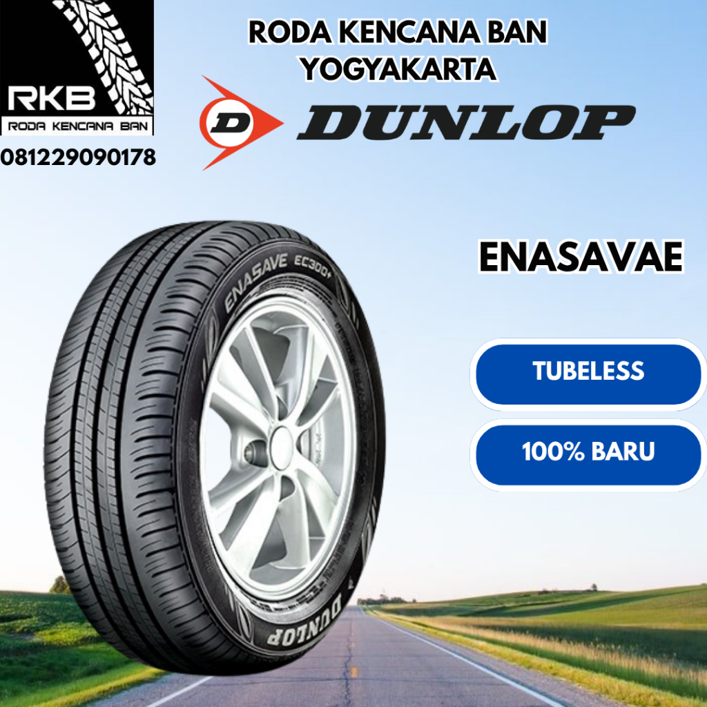 Ban Mobil Swift Splash Etios Vitz Yaris, Xpander, Veloz - Dunlop Enasave EC300 Ukuran 185/65 R15