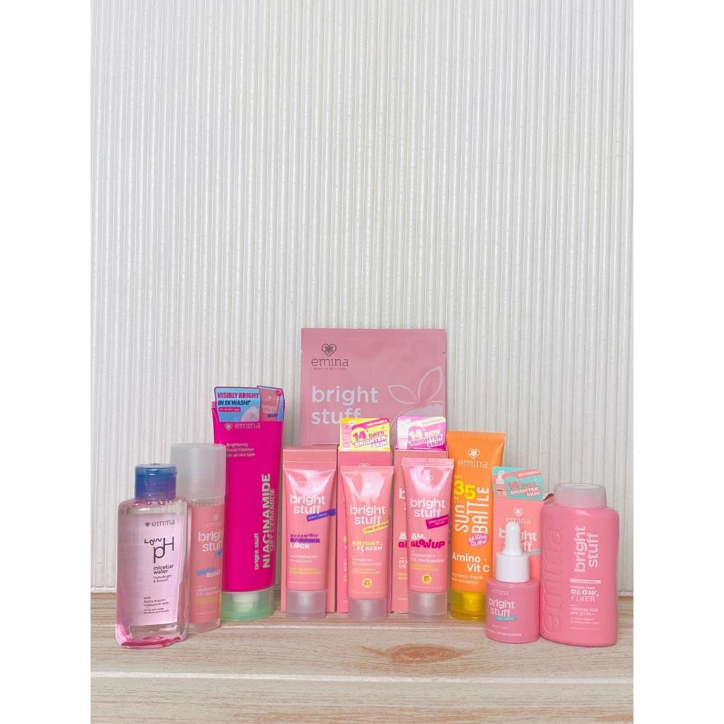Emina 1 Paket Glowing Bright Stuff 10 Produk BPOM