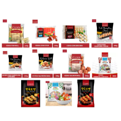 Cedea Crab Stick/Chikuwa Mini/Fish Roll/Dumpling/Salmon Ball/Odeng/Bakso ikan besar