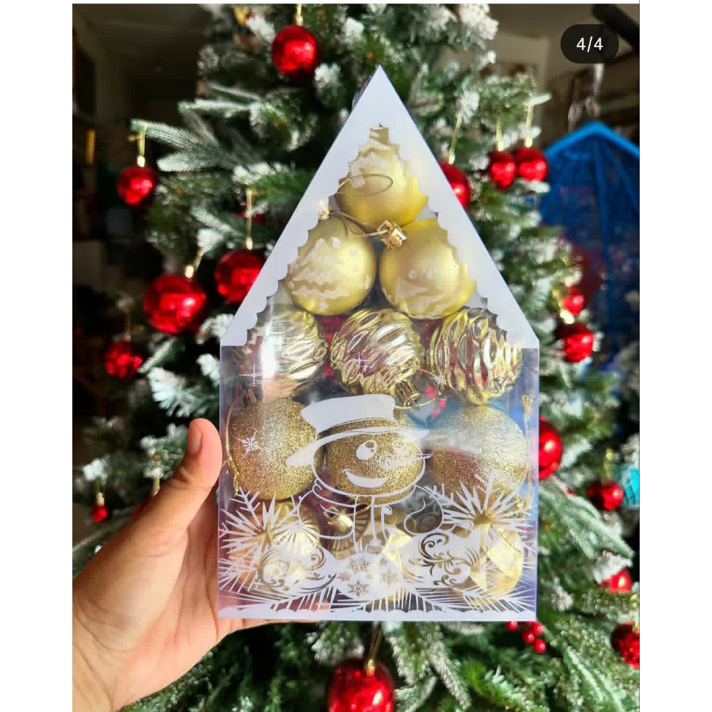 Bola bola Pohon Natal l hiasan pohon natal l dekorasi pohon natal l bola bola pohon natal murah