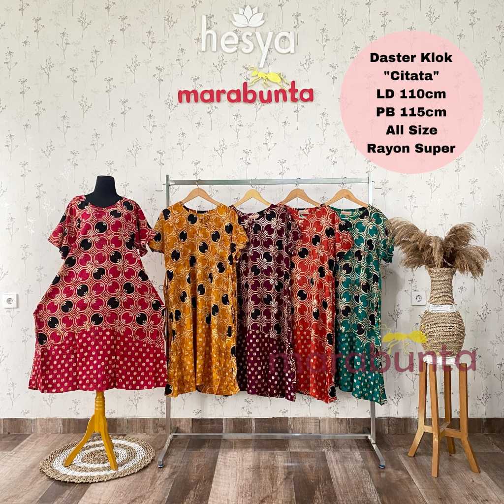 Daster Wanita Rayon Baju Tidur Daster Lengan Pendek Motif Batik