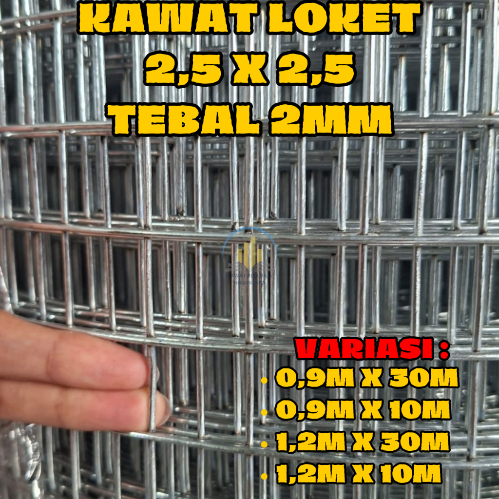 Kawat Loket Galvanis Dengan Variasi Tebalan 2mm || Ada Variasi Ukuran