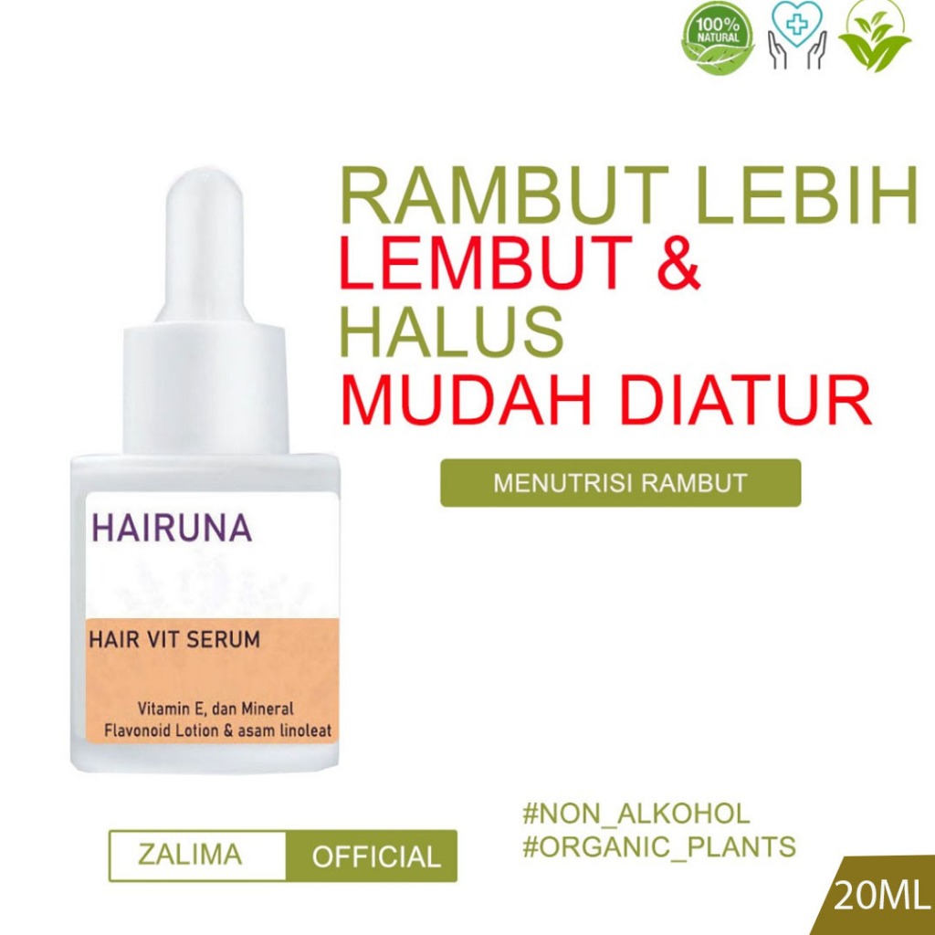 Serum rambut kering dan mengembang Vitamin Rambut Kering Hair Serum Rambut Kering Hairuna