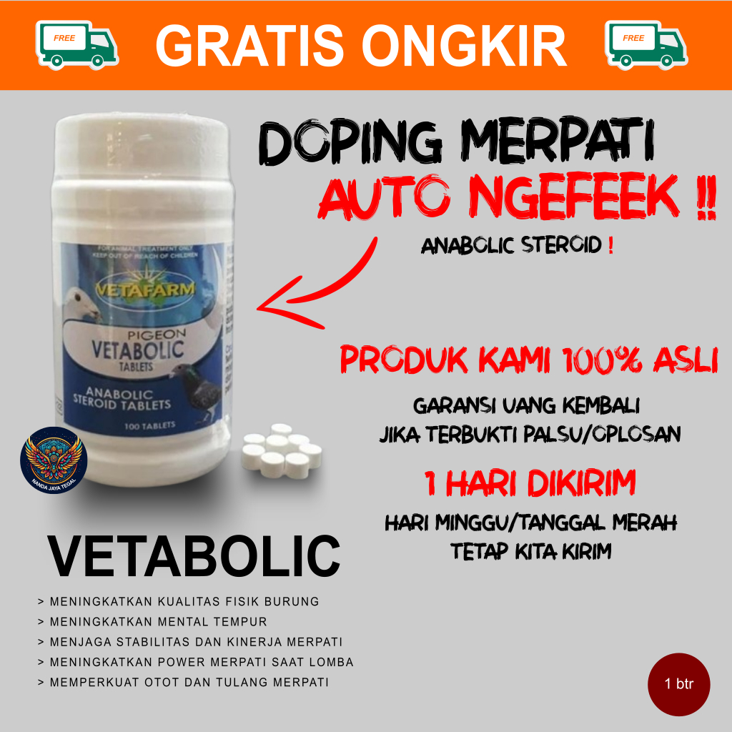 Vetabolic Vetafarm Suplemen Burung 100% Asli Original Harga Eceran