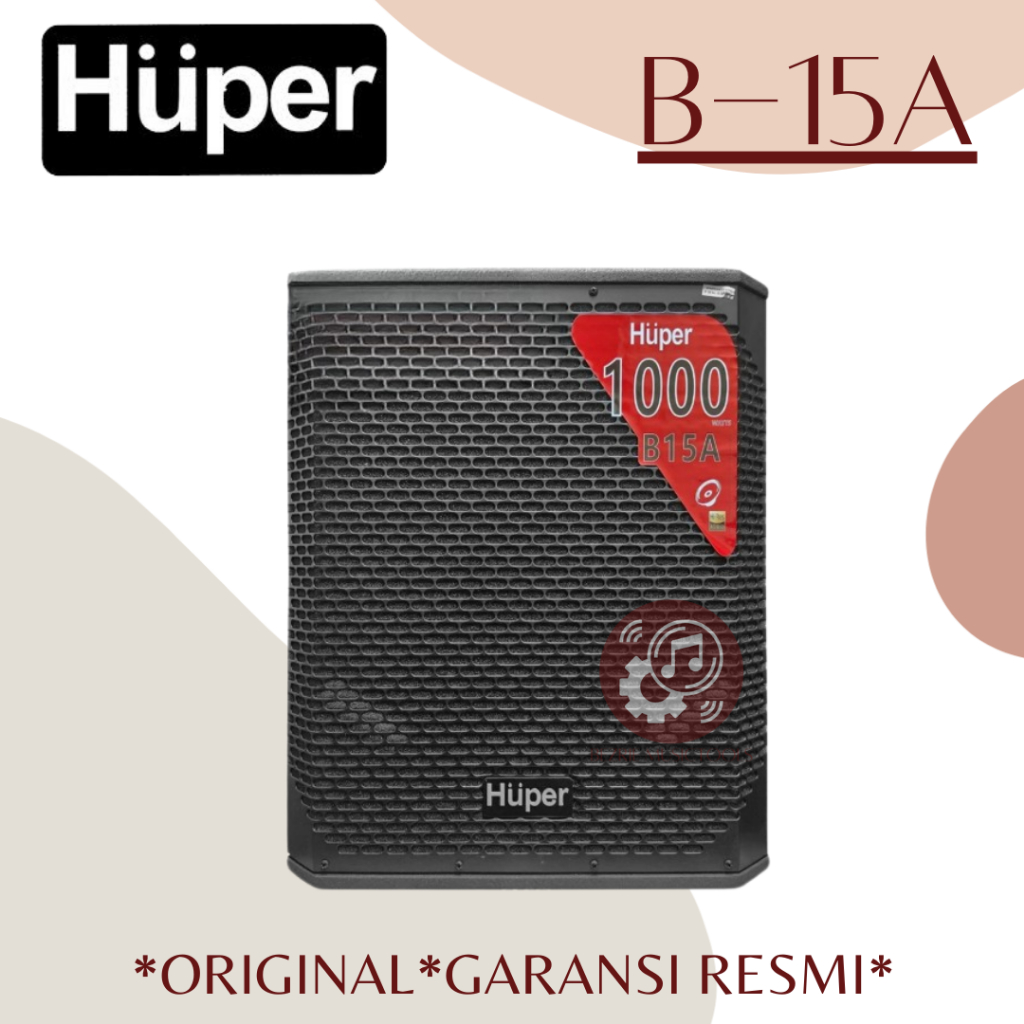 Huper B-15A 15-Inch Subwoofer Aktif Huper B-15A Original