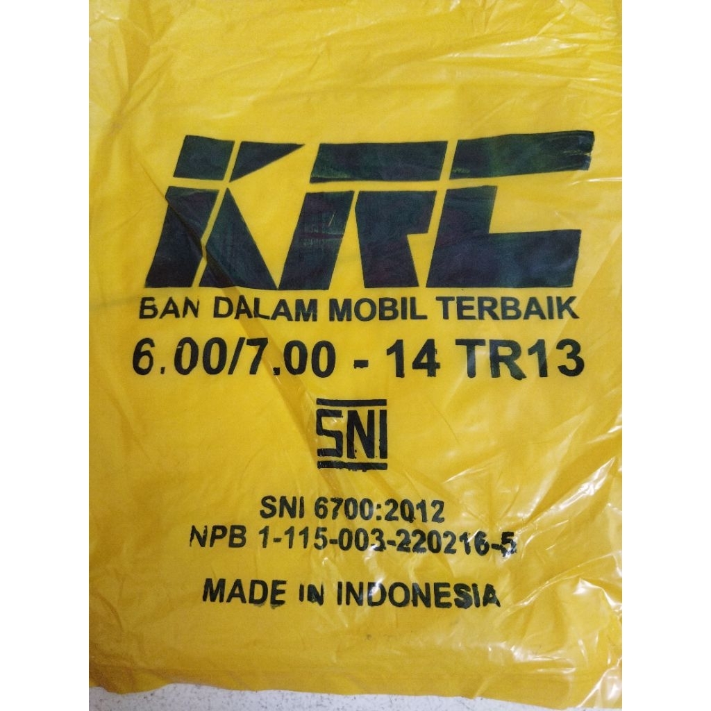 Ban dalam mobil KRC ring 14 / 700-14 / 700R14 / 700 14
