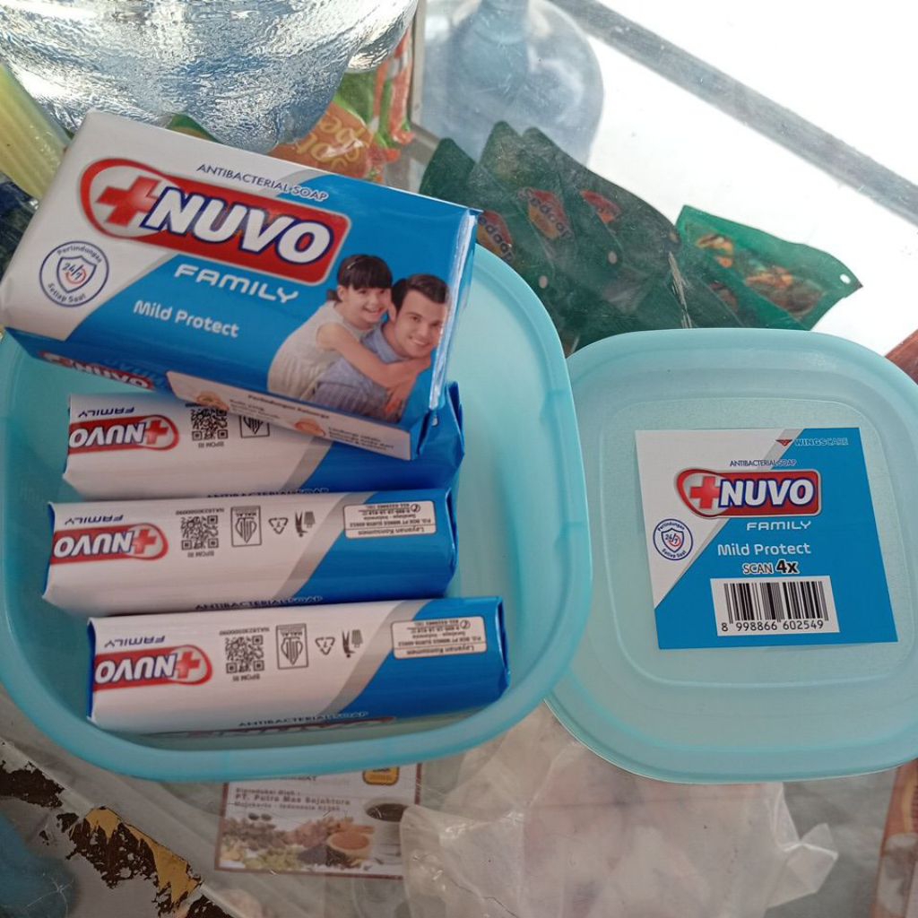 Sabun Batang Nuvo Biru Mild Protect