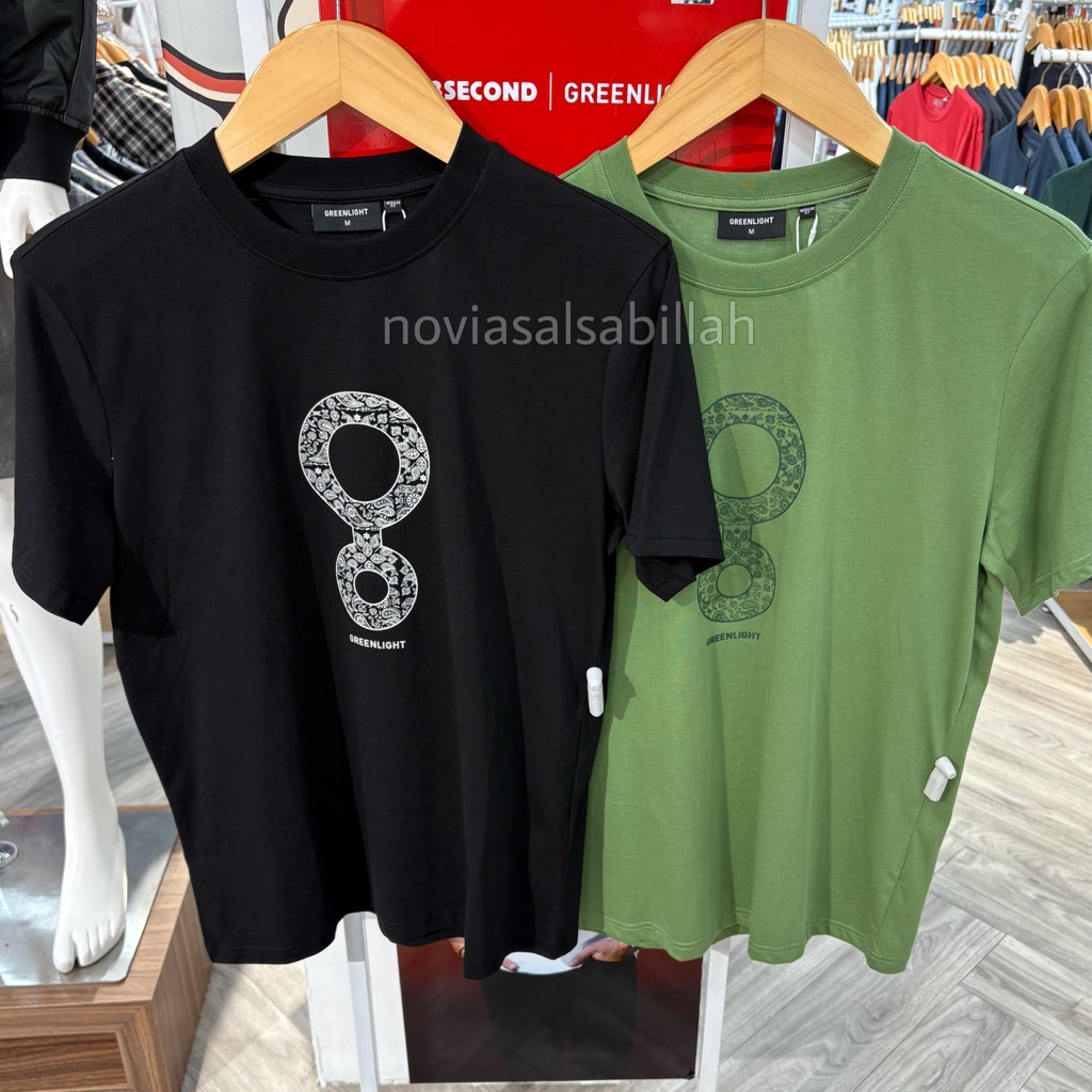 Kaos GREENLIGHT Pria Regulerfit Motif Logo Terbaru Original 100%