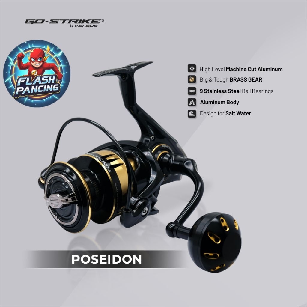 REEL GOSTRIKE VERSUS POSEIDON 6000HG - POWER HANDLE