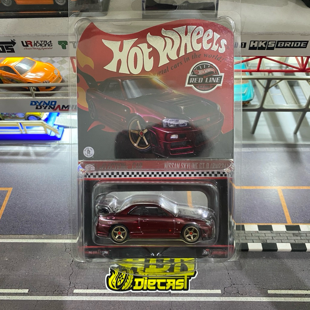 Hot Wheels RLC Nissan Skyline R34 Red